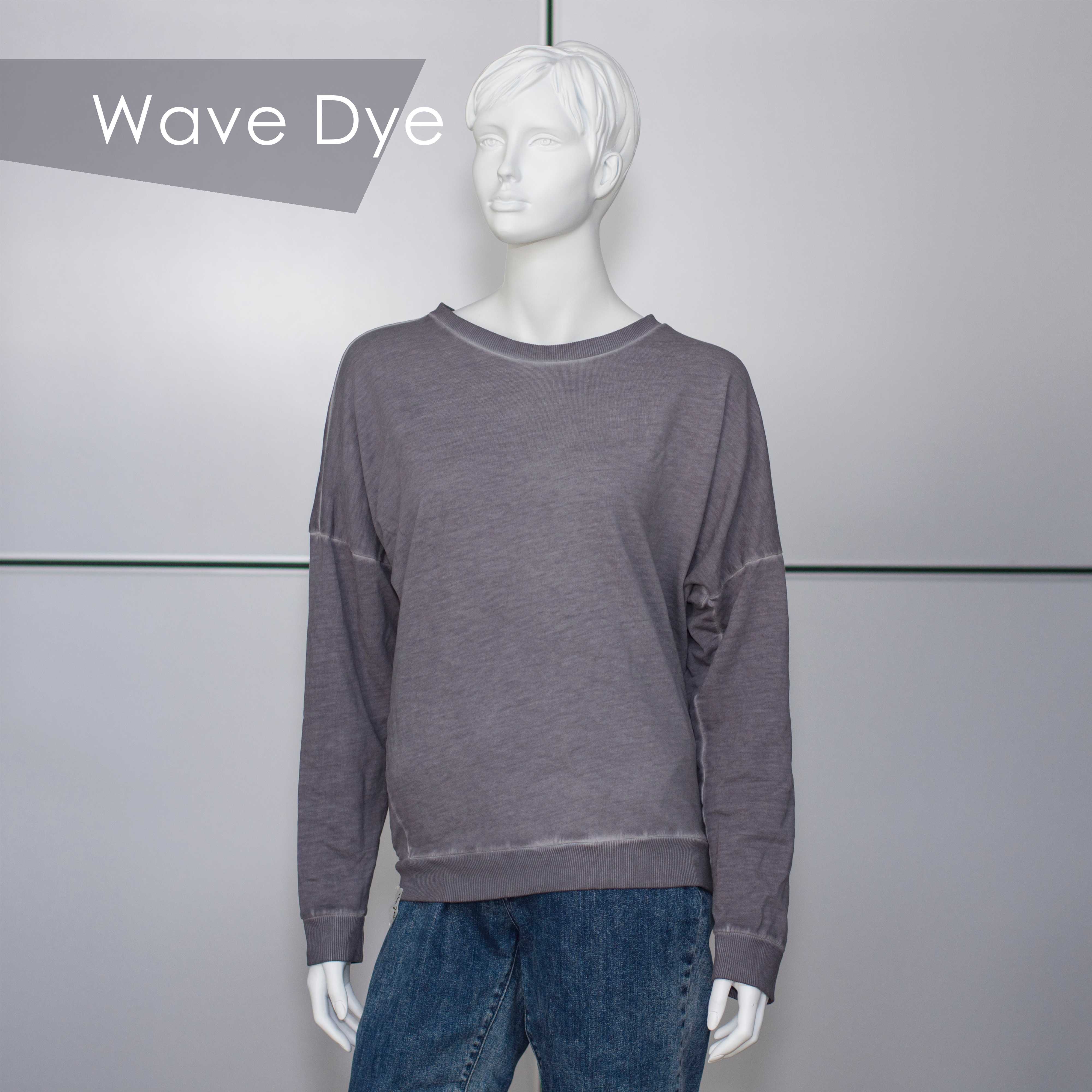 Wave dye garment sample
